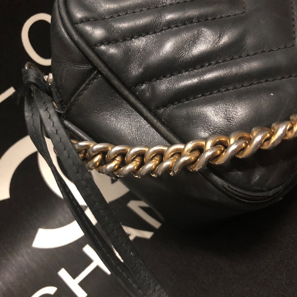 GG Marmont Camera small quilted leather shoulder bag - Picture 5 of 8